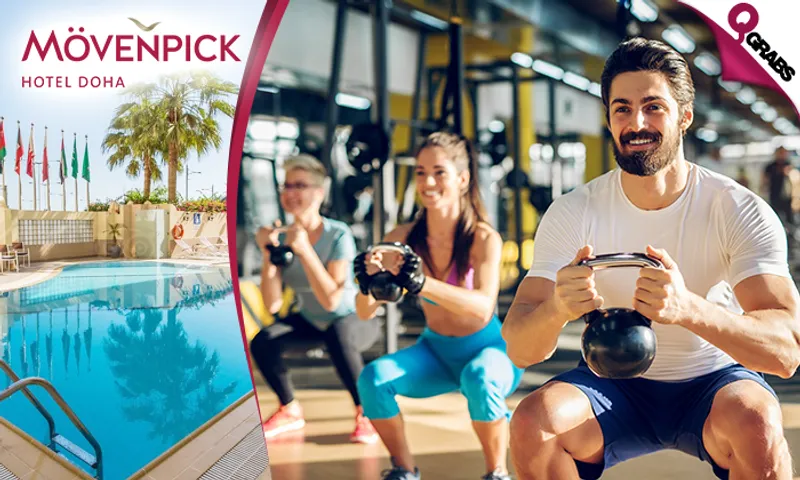 Health Club Membership Packages at Mövenpick Hotel Doha: Unlimited Access to Gym with Garden View, Pool, Jacuzzi, Sauna & More!